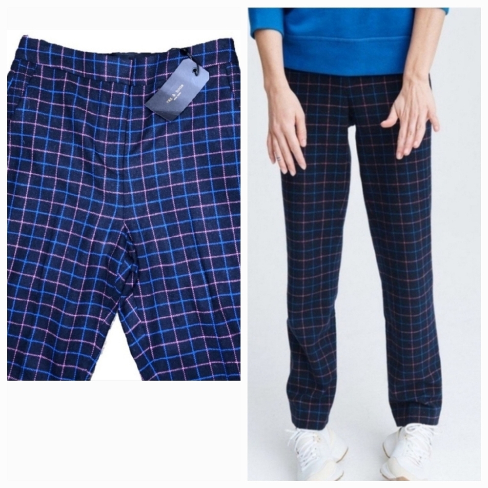 Rag & Bone Plaid Wool Pants